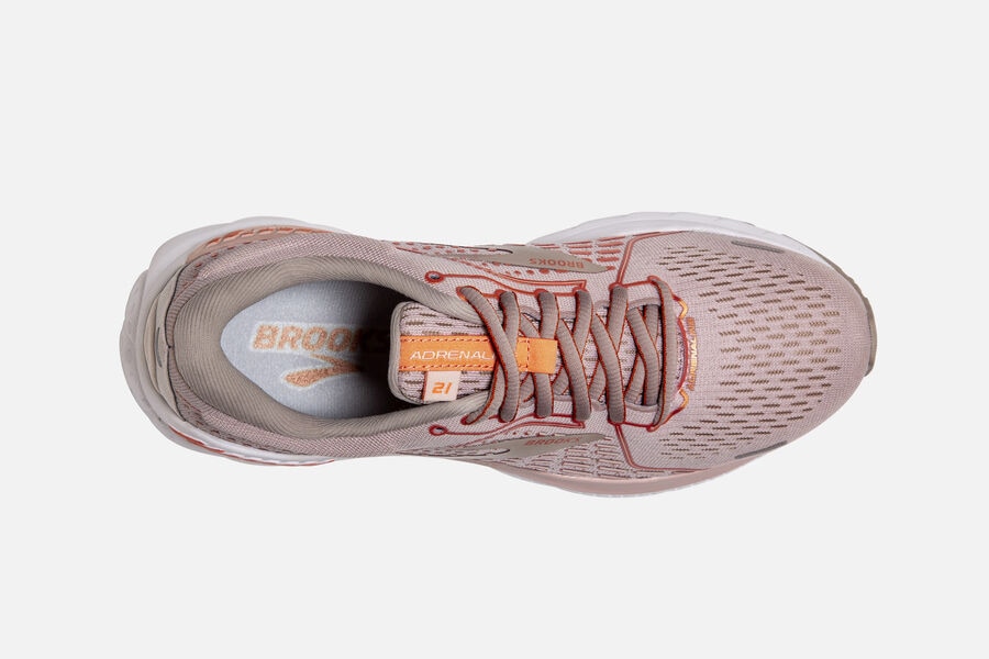 Brooks Running Shoes - Adrenaline GTS 21 Road Womens - Beige - GCQ-716024